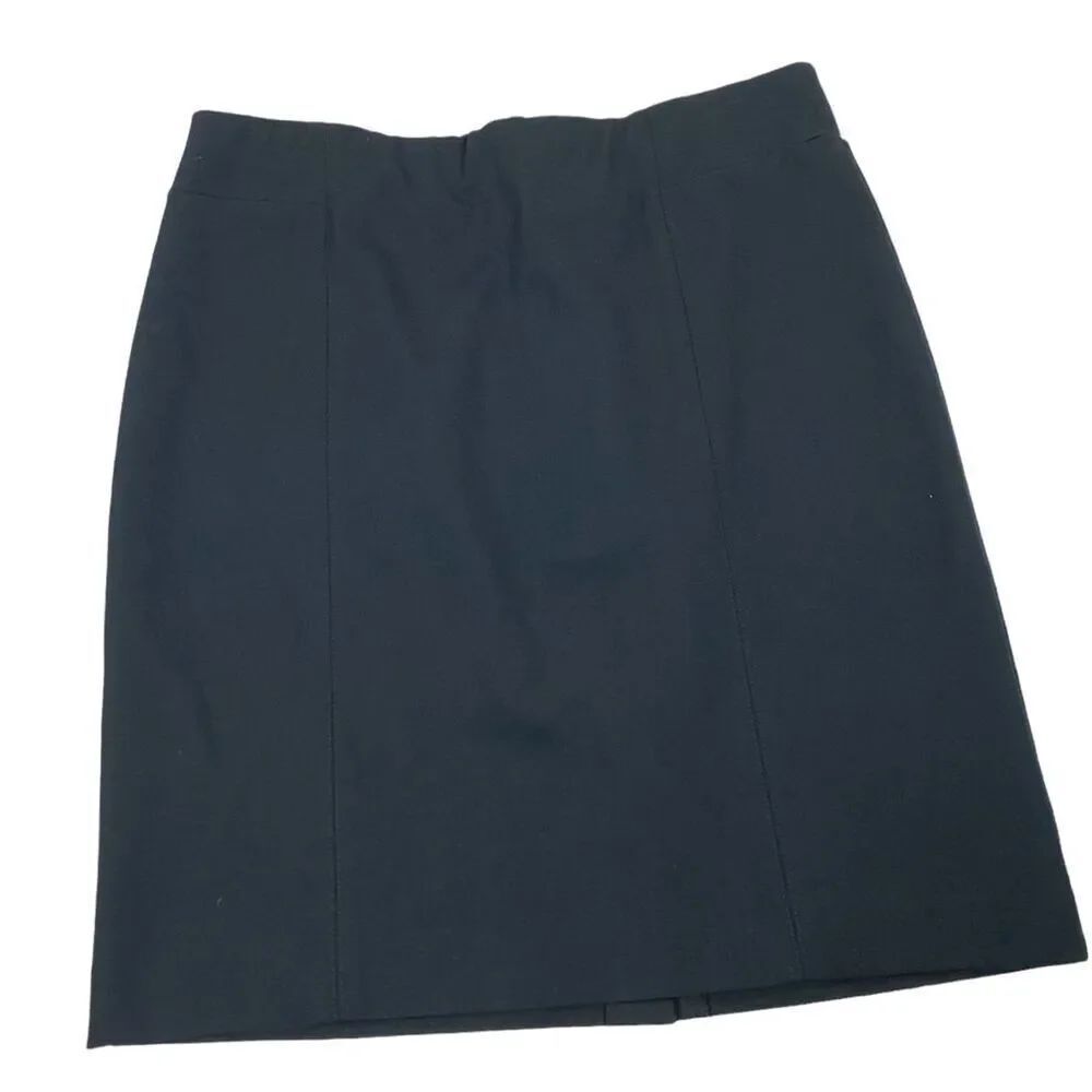 J. Jill Black Ponte Pencil Skirt size Petite Small